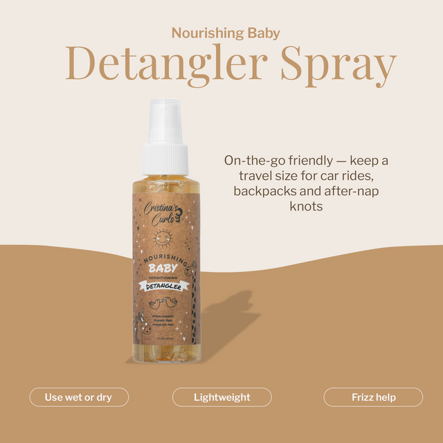 Nourishing Baby Detangler Spray bottle with a short product description