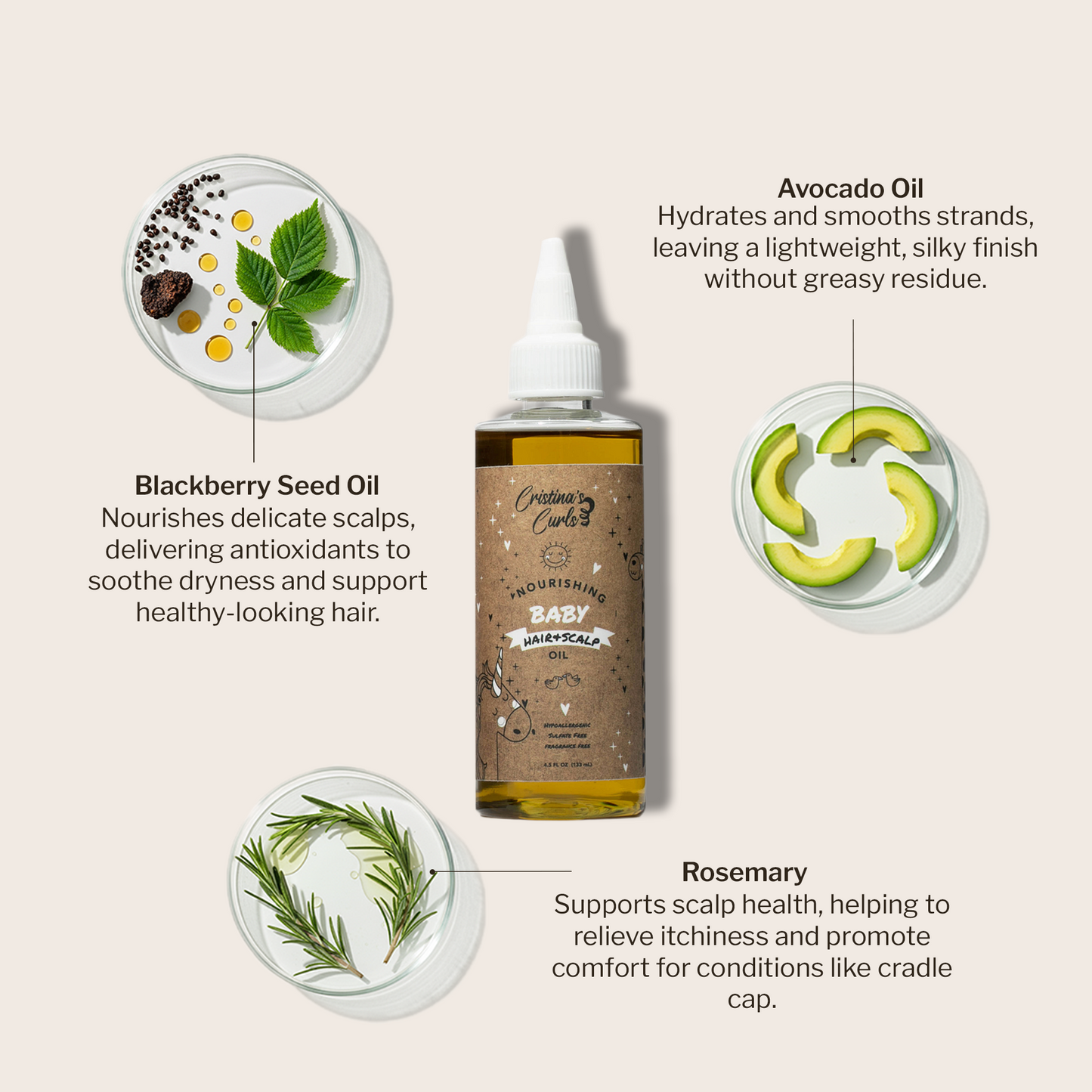 Nourishing Baby Hair and Scalp Oil
