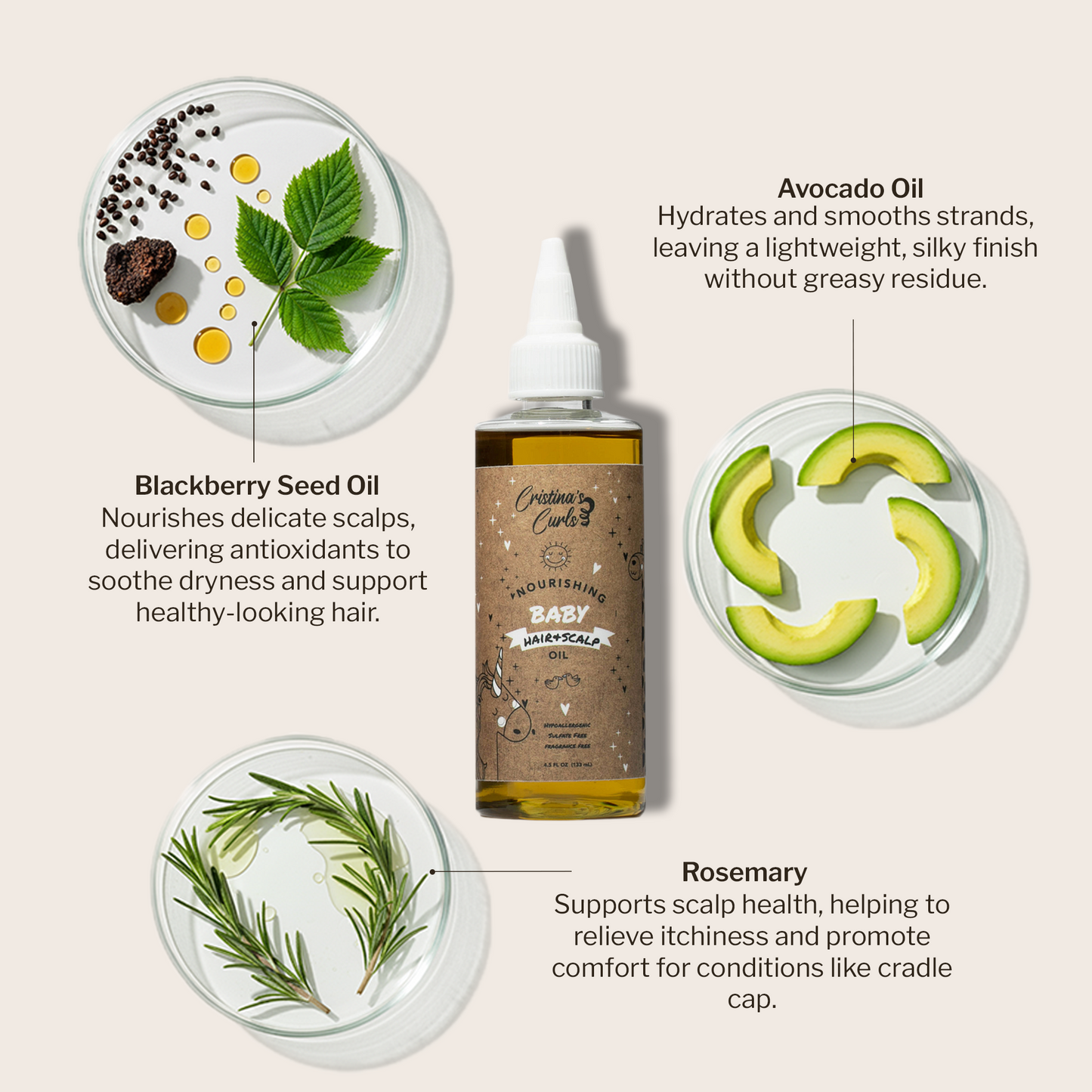 Nourishing Baby Hair and Scalp Oil