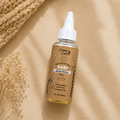 Nourishing Baby Hair and Scalp Oil – Travel Size (1 oz)