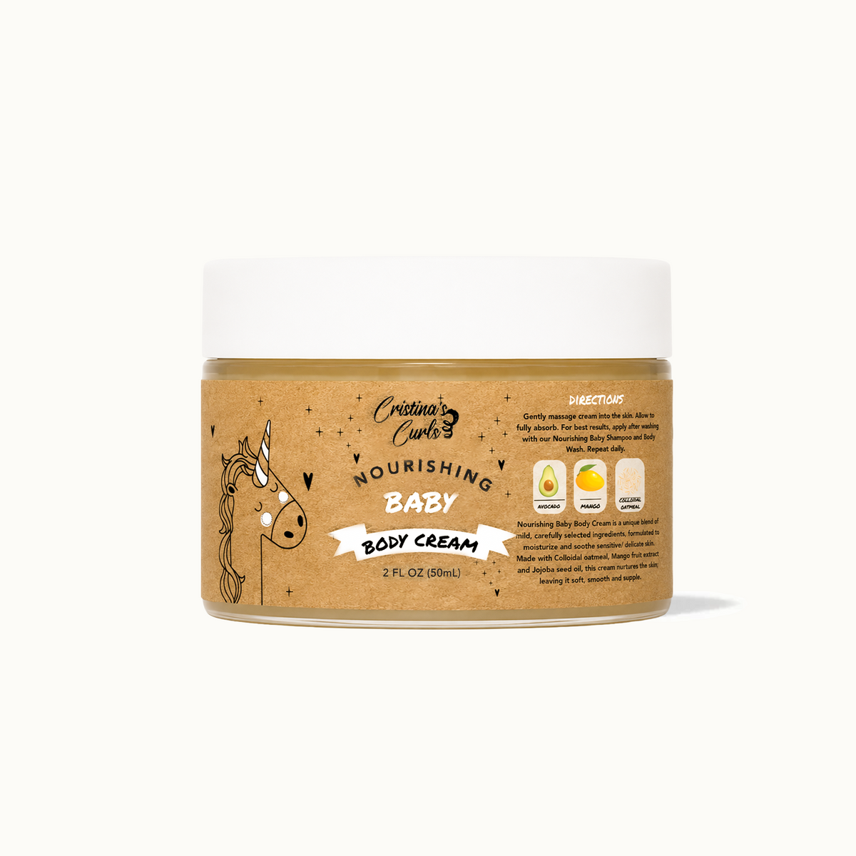 Nourishing Baby Moisturizing Cream – Travel Size (2 oz)