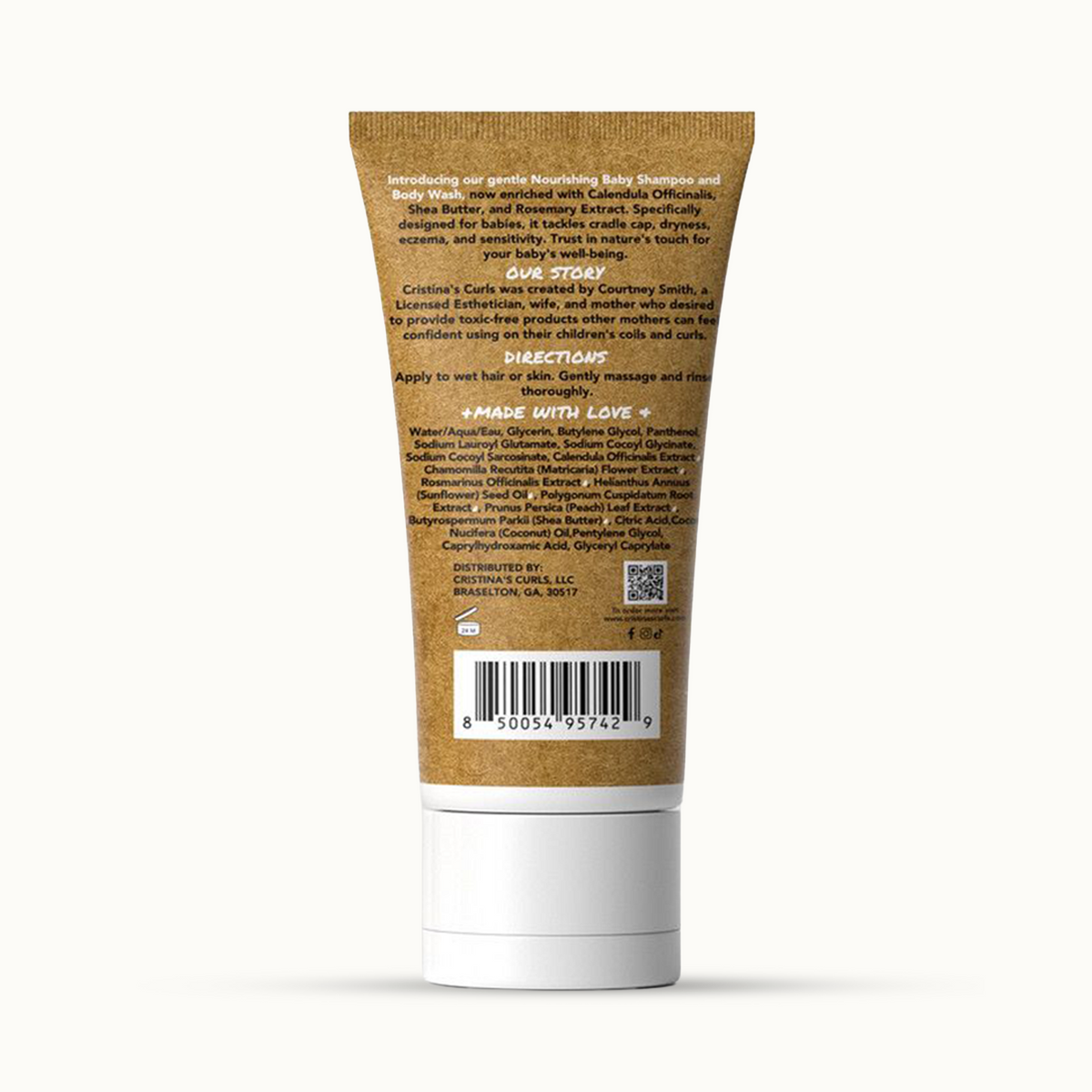 Nourishing Baby Shampoo and Body Wash – Travel Size (2 oz)