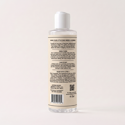 Back label of Nourishing Body Micellar Water with directions and full ingredient list