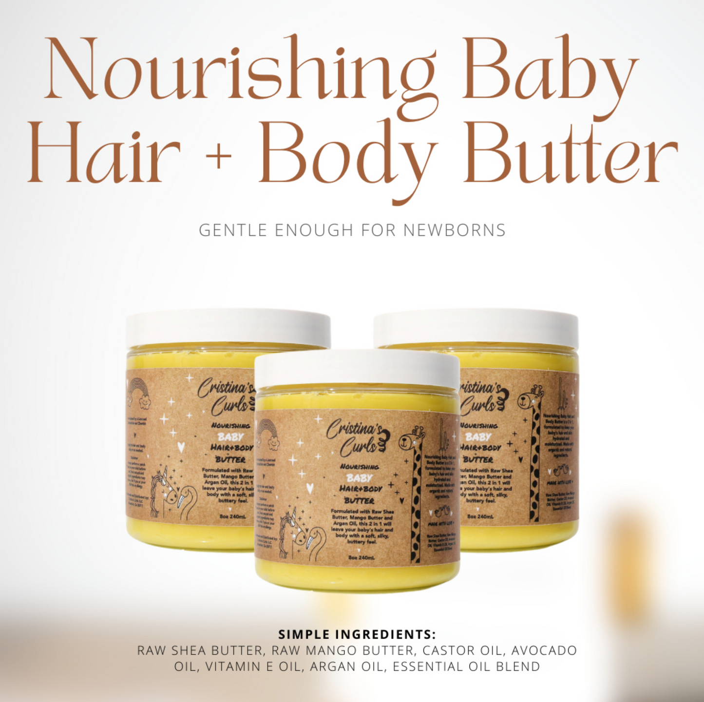 Nourishing Baby Hair + Body Butter